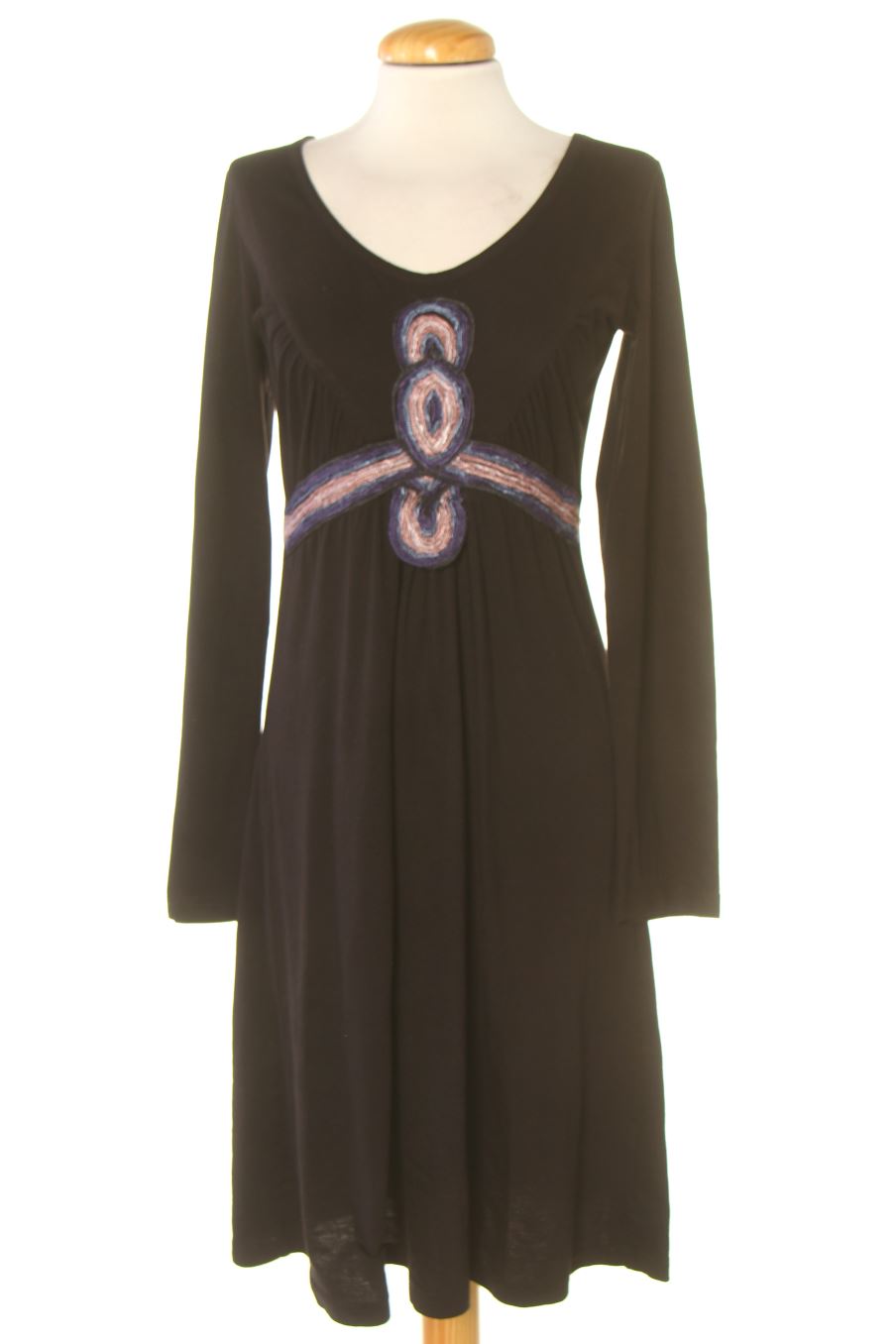 Robe casual Surkana de la taille L, de couleur noir