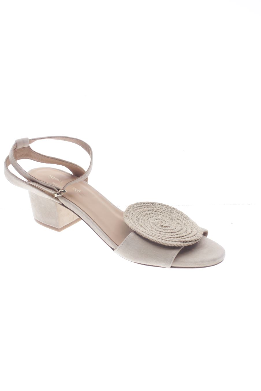 Sandalen mit Absatz von Paloma Barceló in der Grösse 40, in der Farbe beige aus