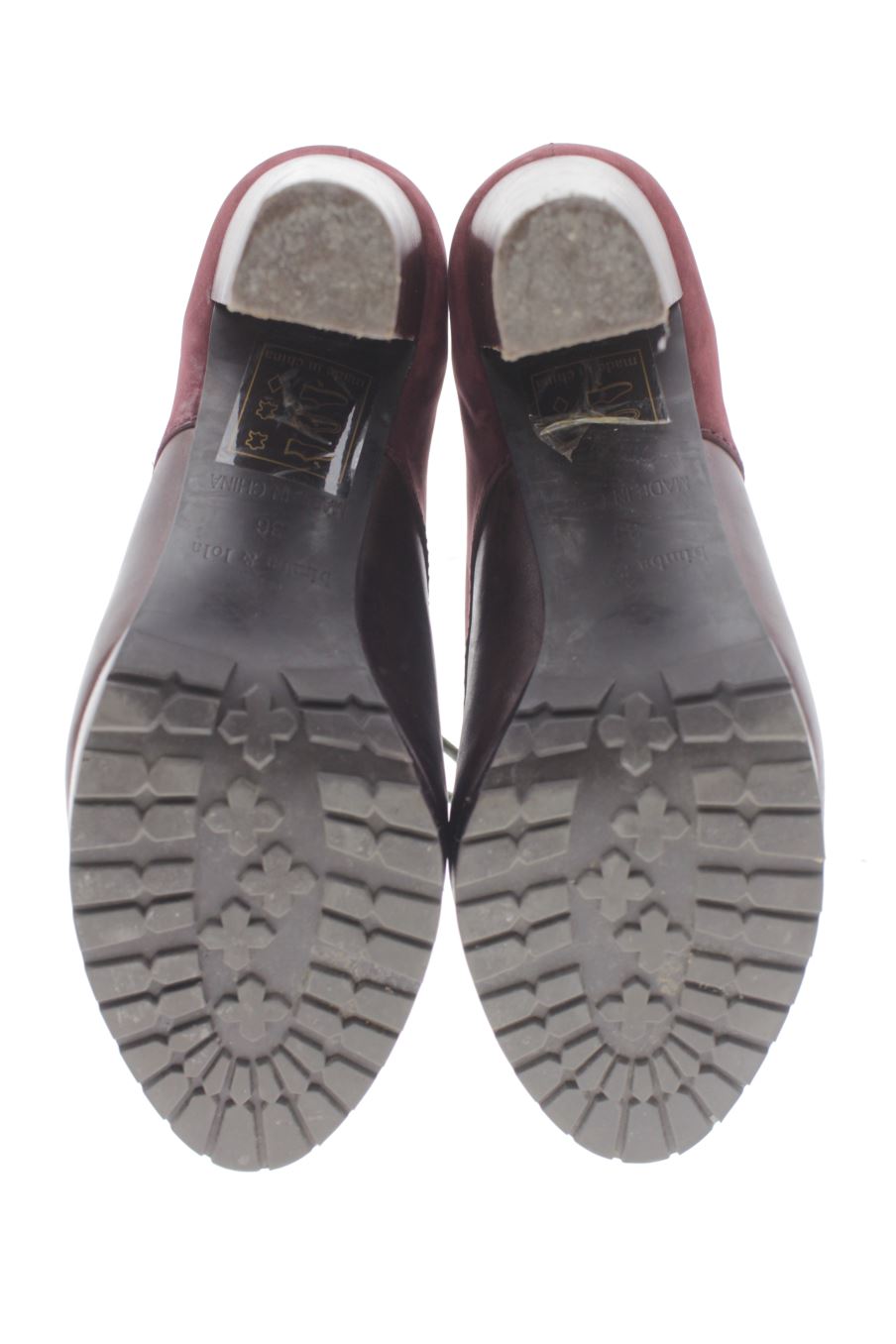 Botines de BIMBA Y LOLA de la talla 36, de color burdeos de