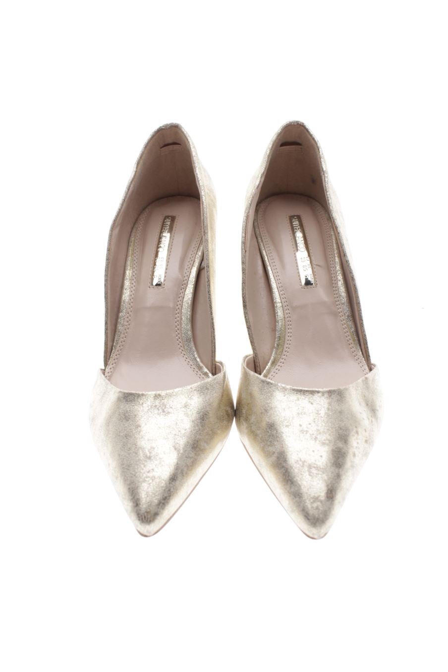 Zapatos de tacon de SUITEBLANCO de la talla 39, de color dorado de