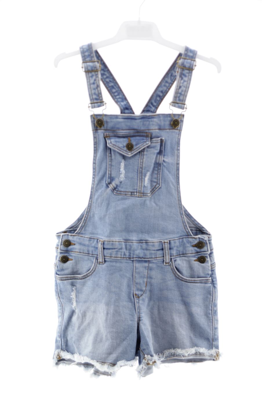 Pantalones de peto de Unit de la talla 7 años de denim de segunda mano