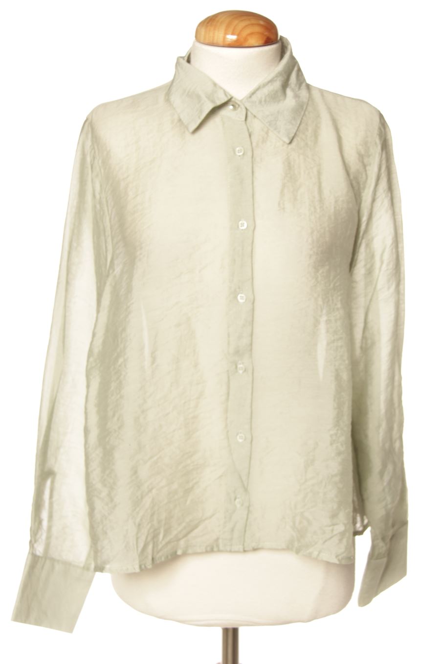 Camisa de Zara de la talla M, de color verde