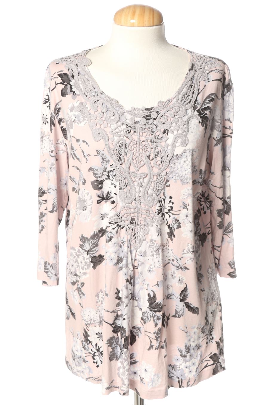 Blusa de manga larga de PERCENTIL de la talla 40, de color flores