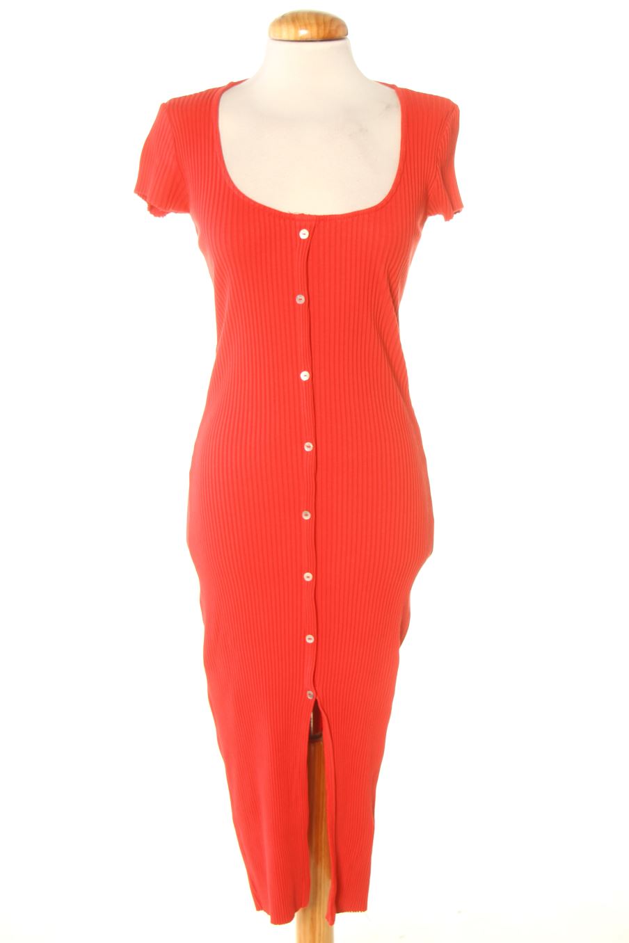 Robe casual Zara de la taille S, de couleur rouge