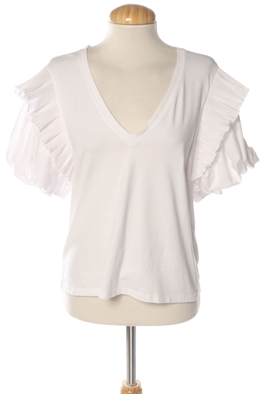 T-Shirt von Zara Größe S, Farbe Weiss, für