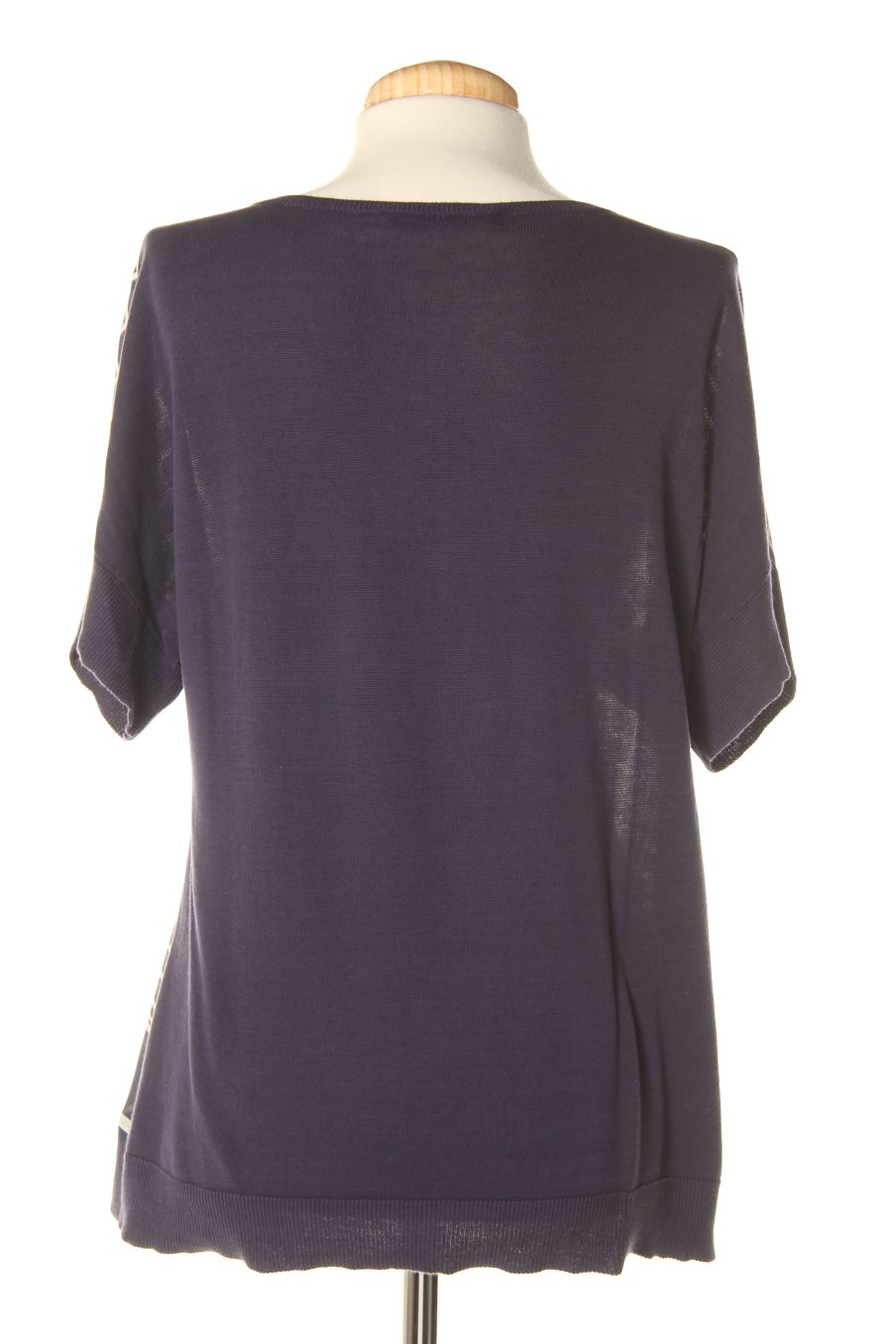 Blusa de manga corta de Purificación García de la talla S, de color cuadros