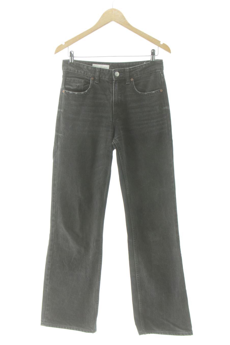 Jeans Zara de la taille 36, de couleur noir de denim