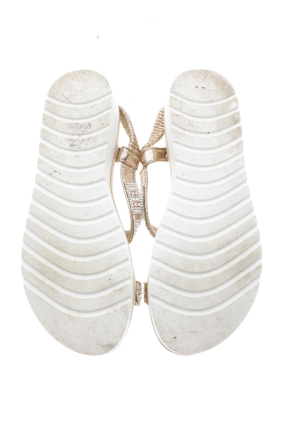 Sandalias tacon de H&D de la talla 37, de color marrón de