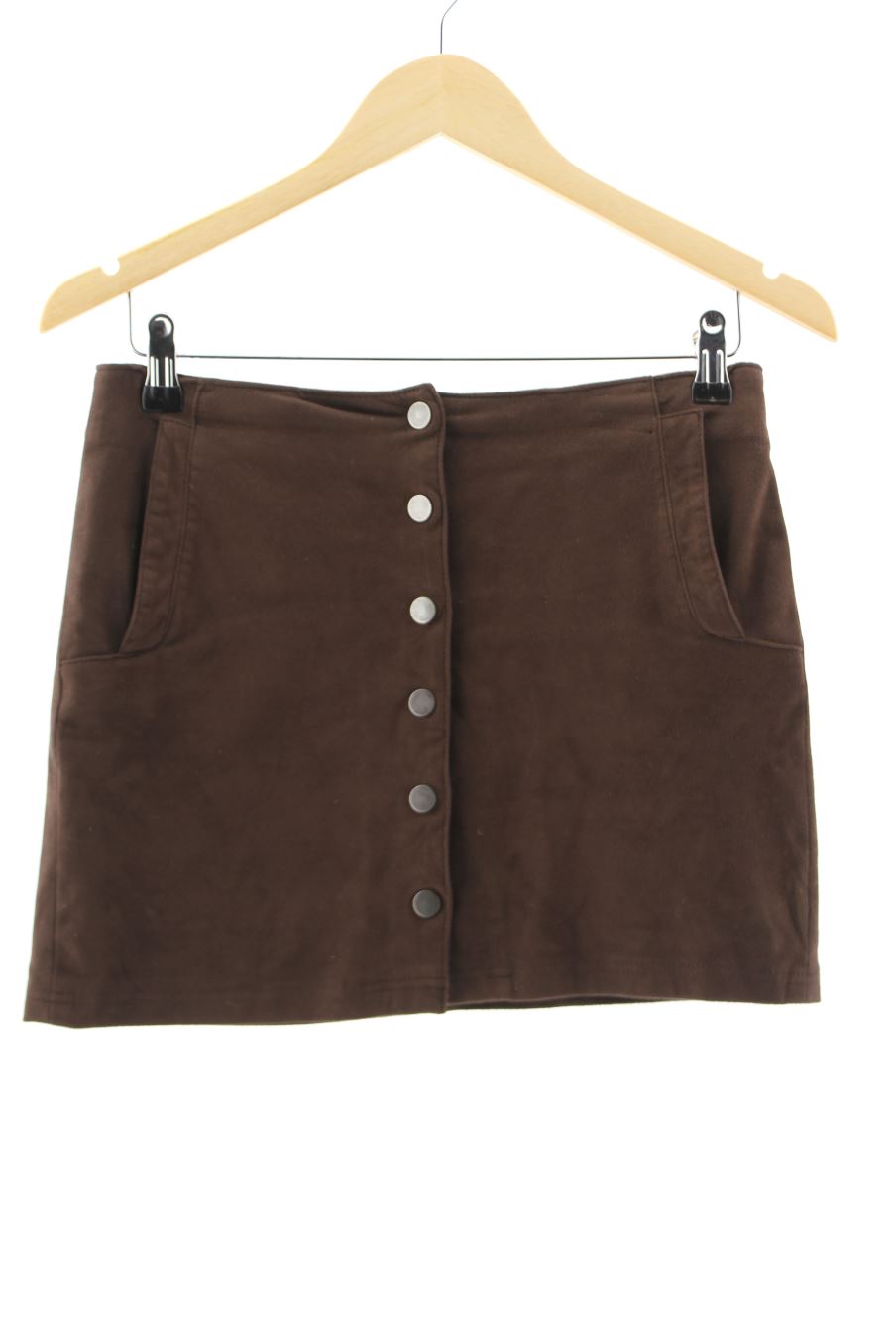 Falda de Bershka de la talla S, de color marrón