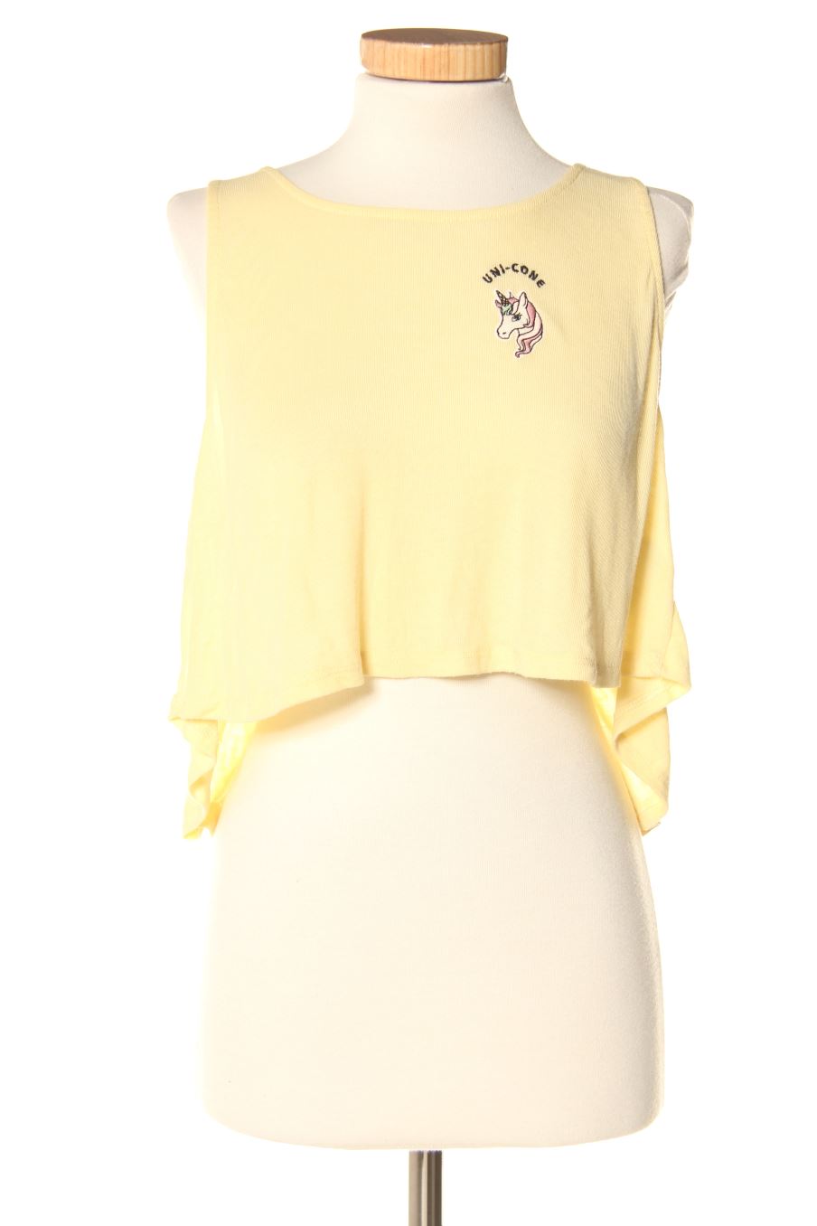 Débardeur Pull & Bear de la taille XS, de couleur jaune