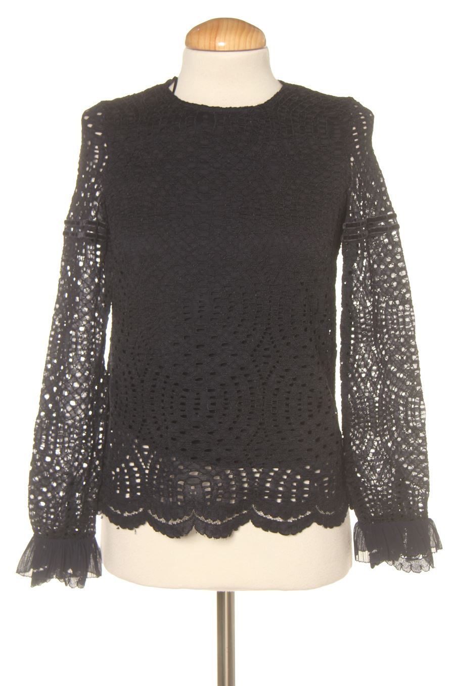 Langärmelige Bluse von Massimo Dutti Größe 34, Farbe Marineblau, für