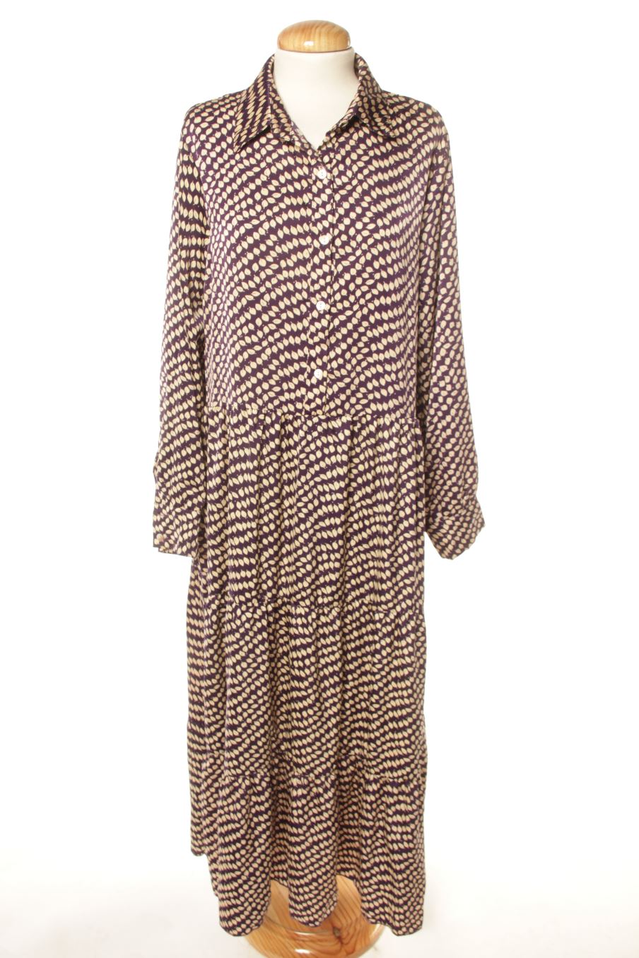 Vestido casual de tesera de la talla XL, de color estampado