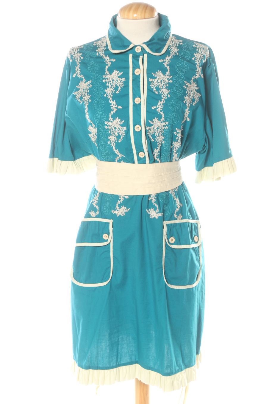 Robe casual Anany de la taille 50, de couleur bleu