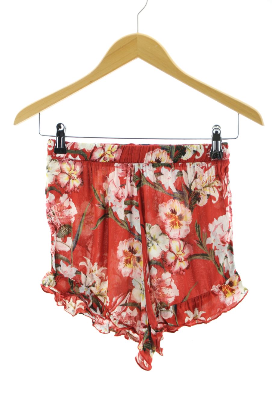 Shorts Pull & Bear de la taille S, de couleur fleurs