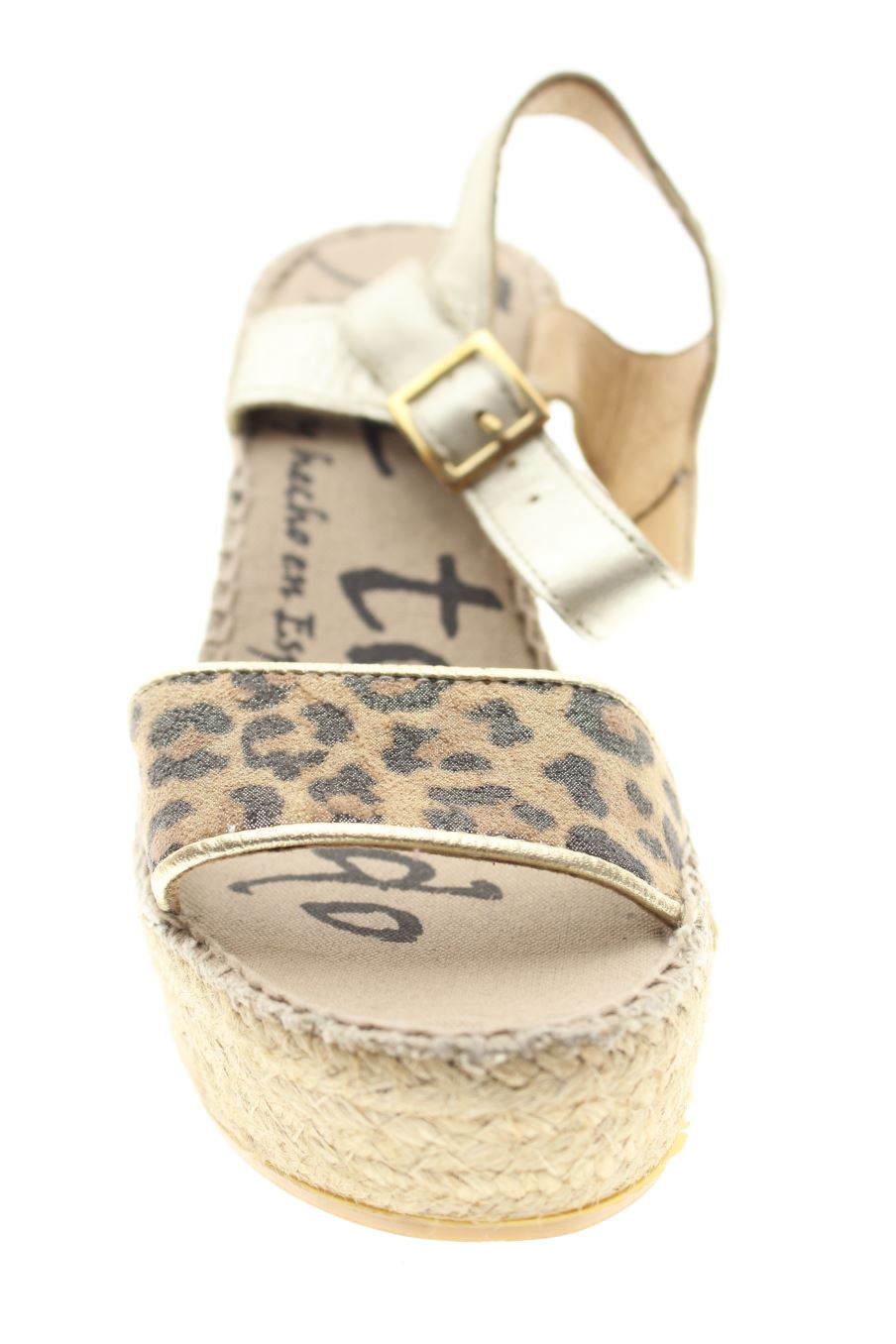 Plataformas de Jose Toledo de la talla 36, de color animal print de