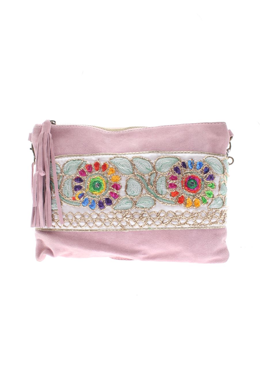 Bandolera Rosa de BORSE in PELLE