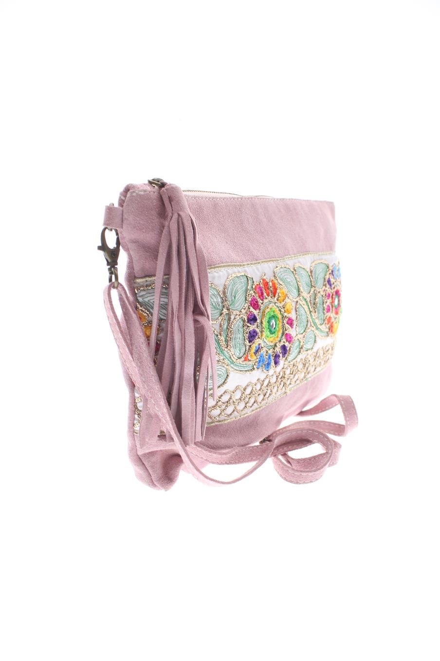 Bandolera Rosa de BORSE in PELLE