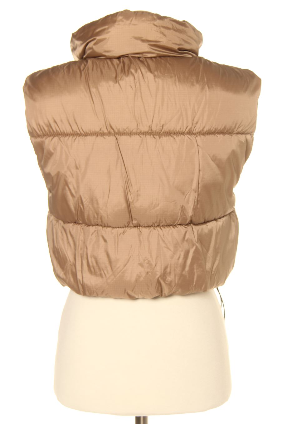 Gilet imbottito de Pull & Bear de la talla S, de color marrone
