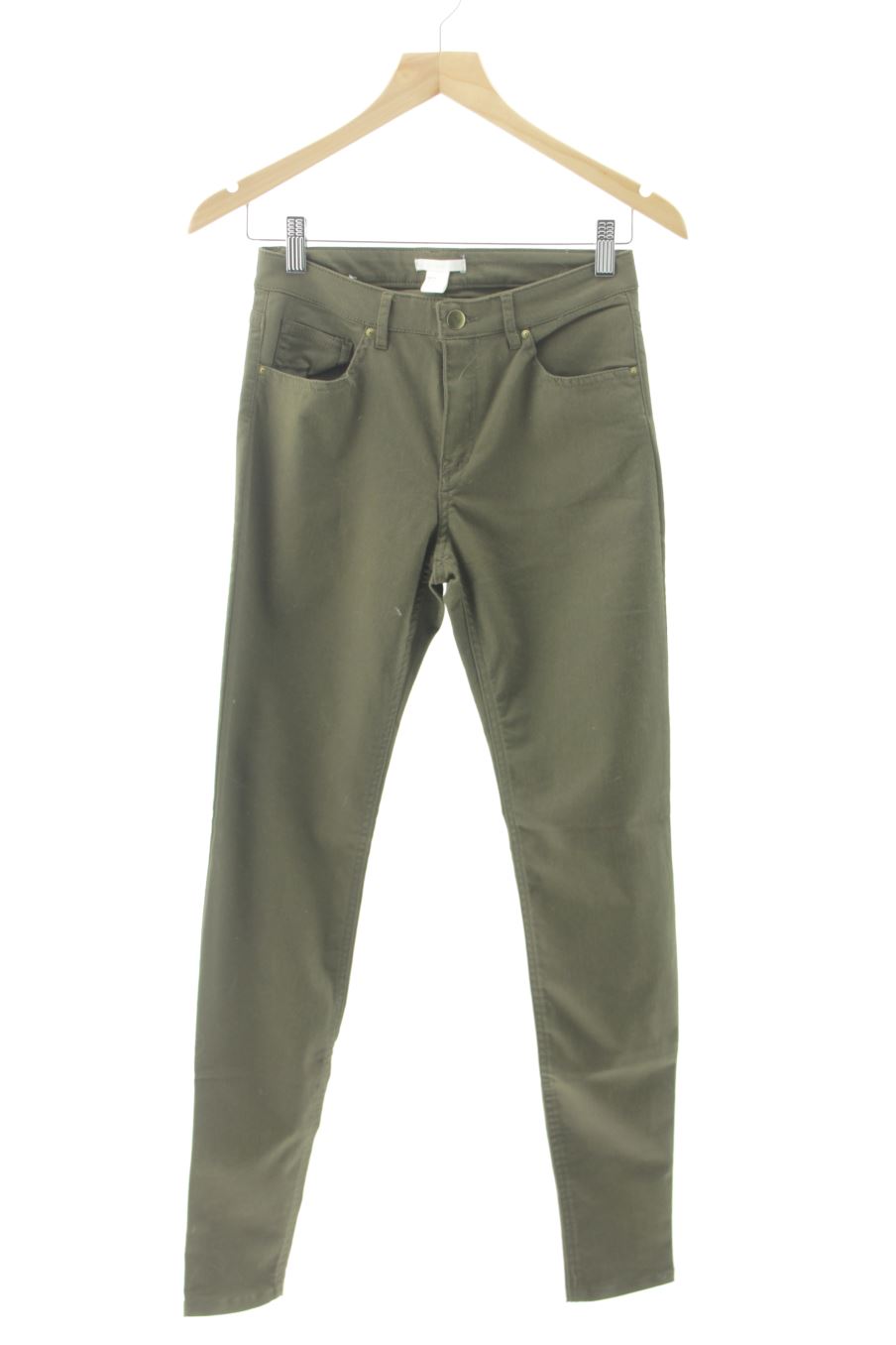 Jeans H&M de la taille 36, de couleur vert de denim