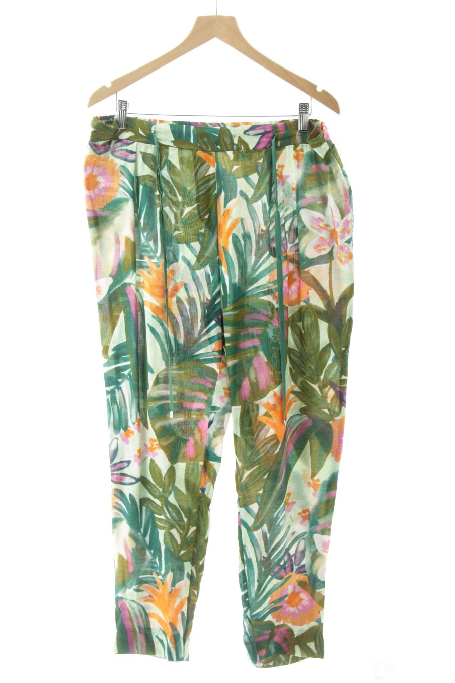 Pantalón Casual de Punto roma de la talla M, de color flores