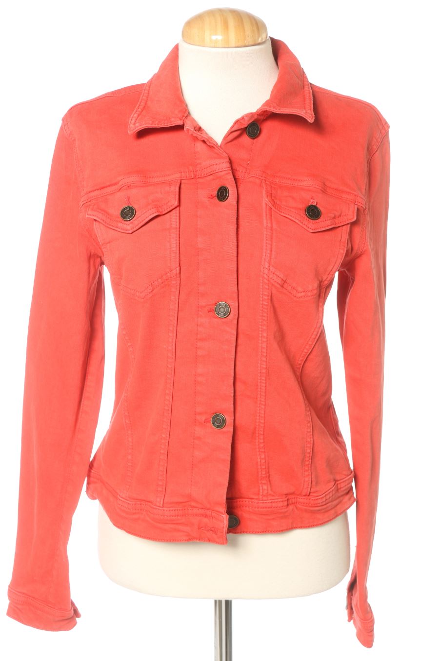 Blouson C&A de la taille 36, de couleur rouge de denim