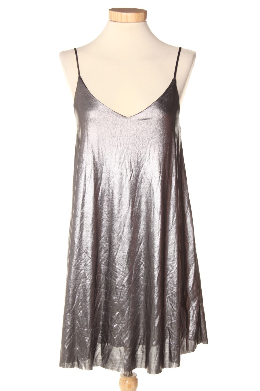 Robe Stradivarius de la taille S de couleur argente
