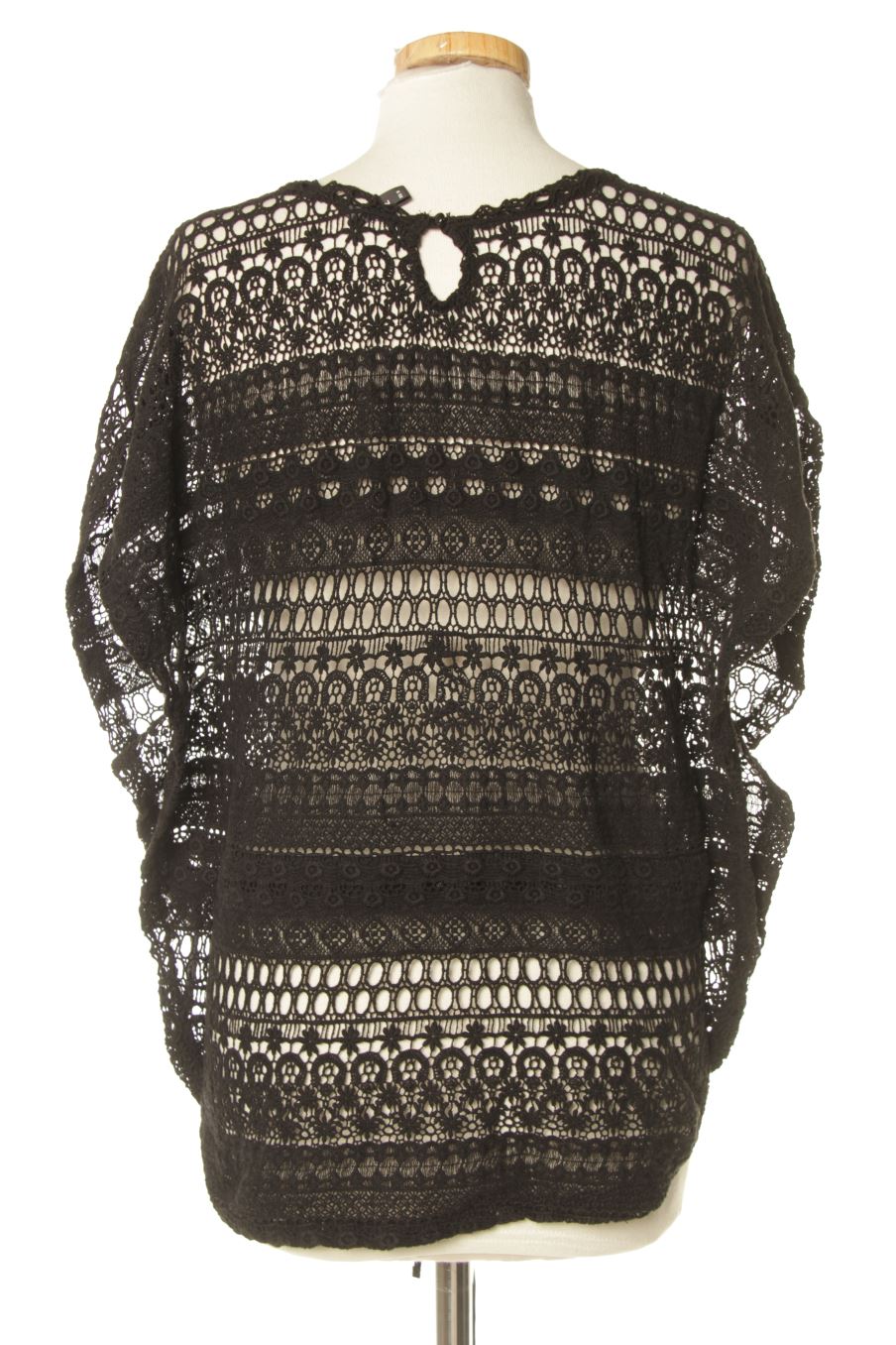 Blusa de manga corta de Naf Naf de la talla XS, de color negro