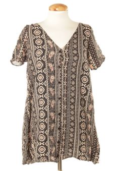 Kurzärmelige Bluse L Glamorous