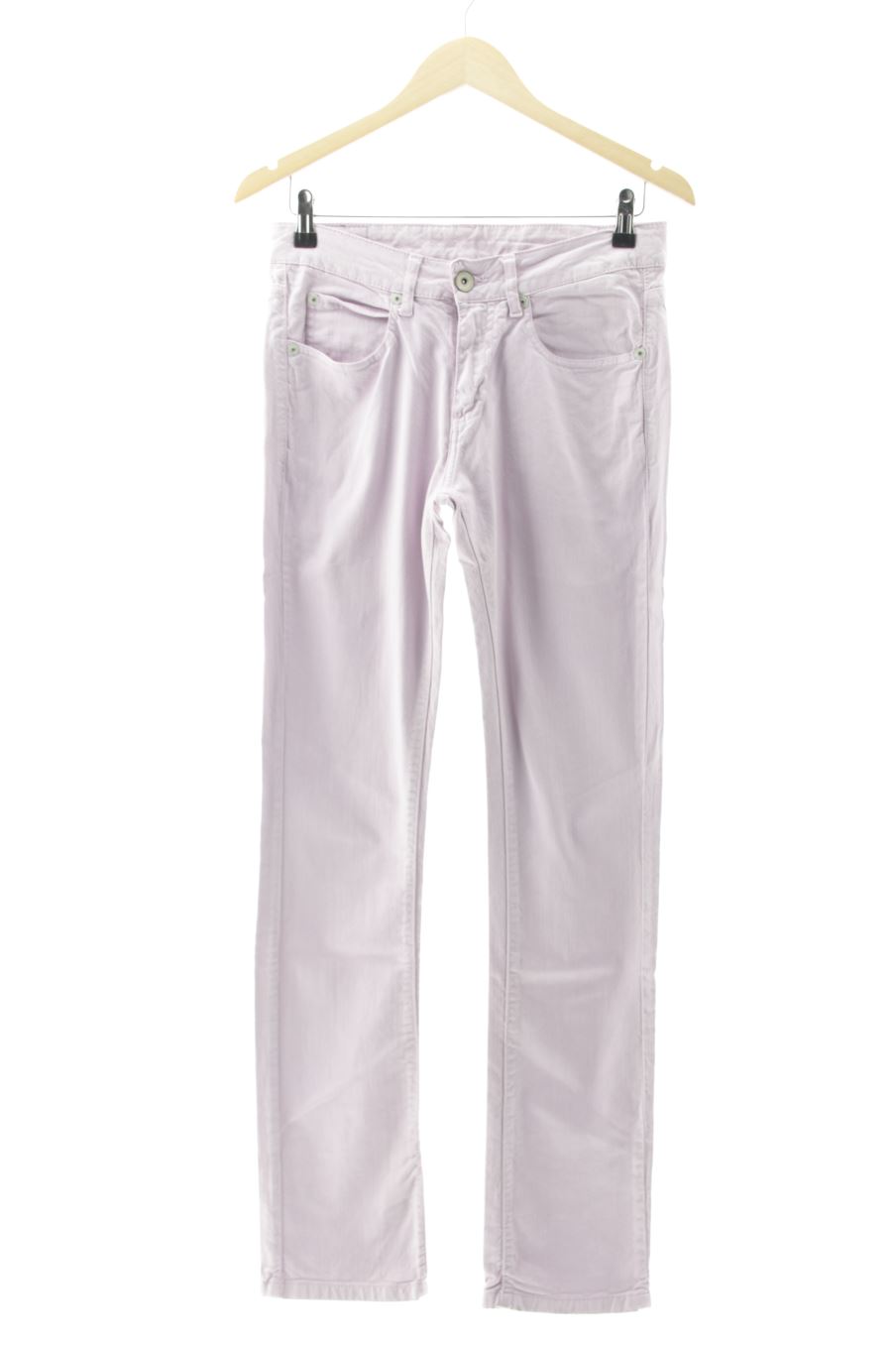 Vaquero de Zara de la talla 38, de color morado