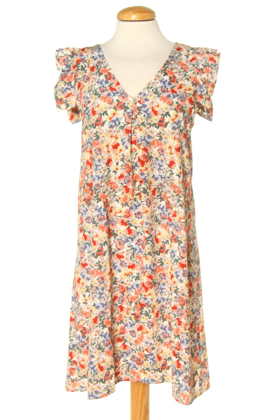 Robe casual ruedesabbesses de la taille S, de couleur fleurs