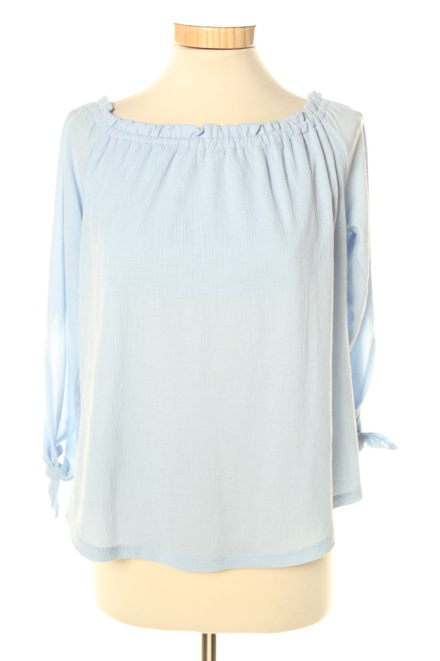 Blusa de manga larga de Pull & Bear de la talla S, de color azul