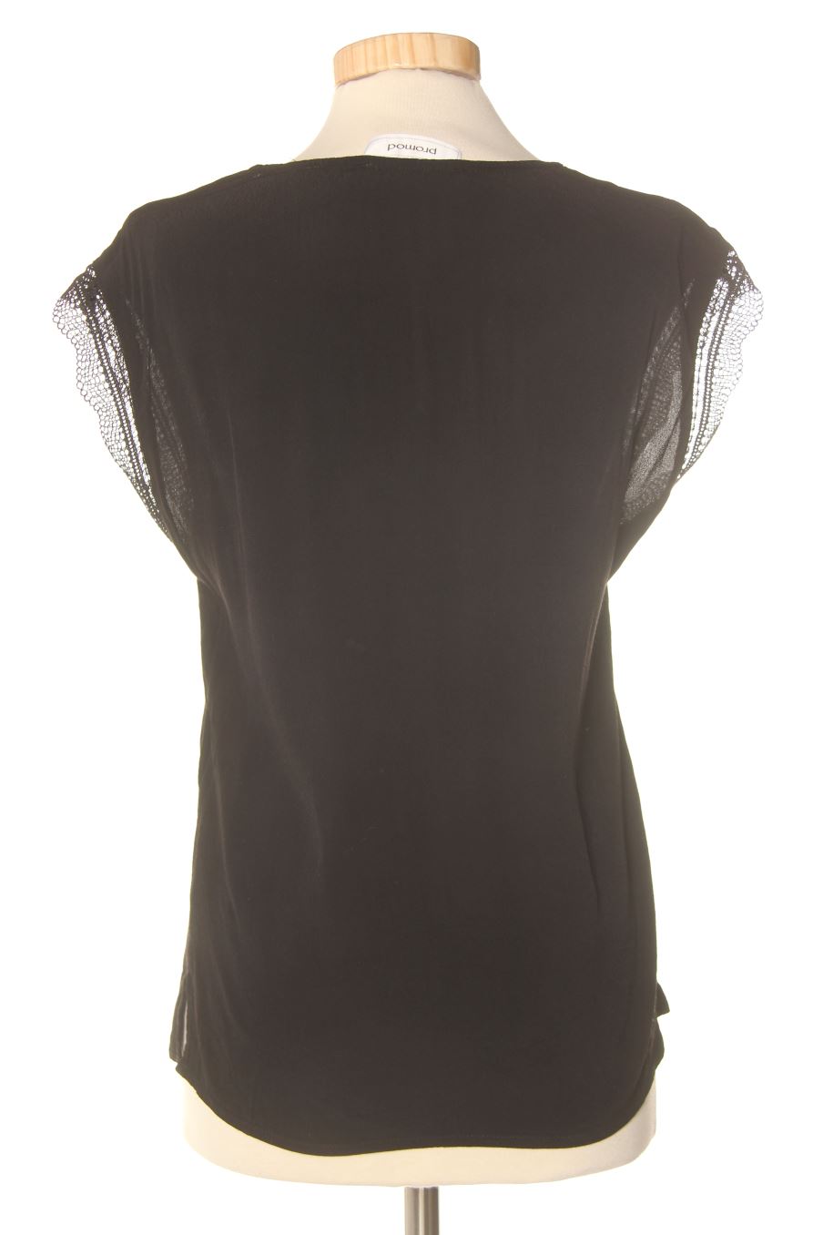 Blouse à manches courtes Promod de la taille S, de couleur noir