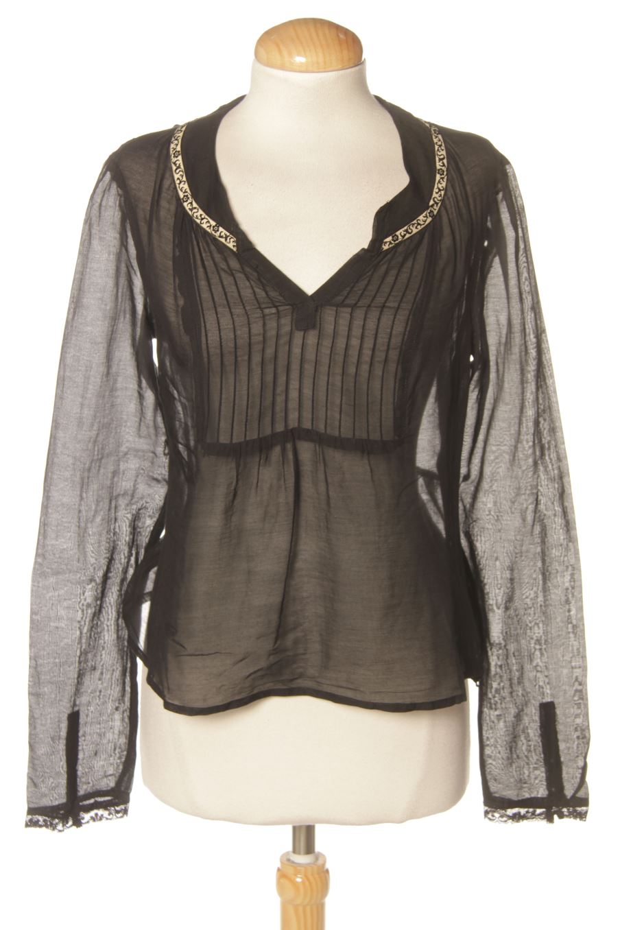 Blusa a maniche lunghe de Promod de la talla XS, de color nero