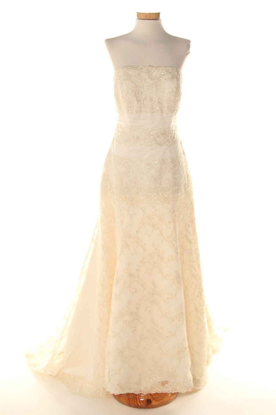 Vestido elegante de la sposa de la talla 44, de color beige