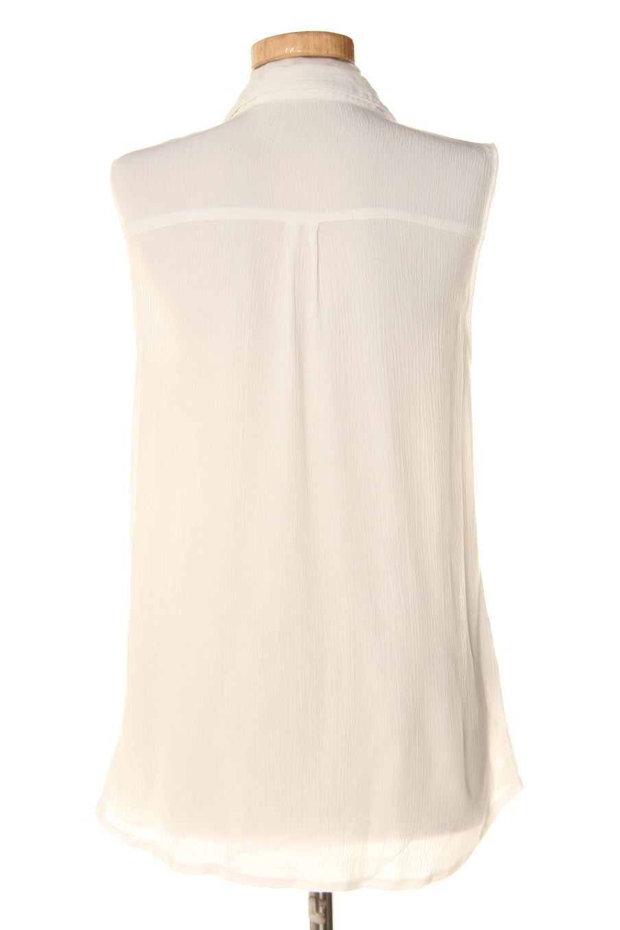 Camisa sin mangas de salsa de la talla L, de color blanco