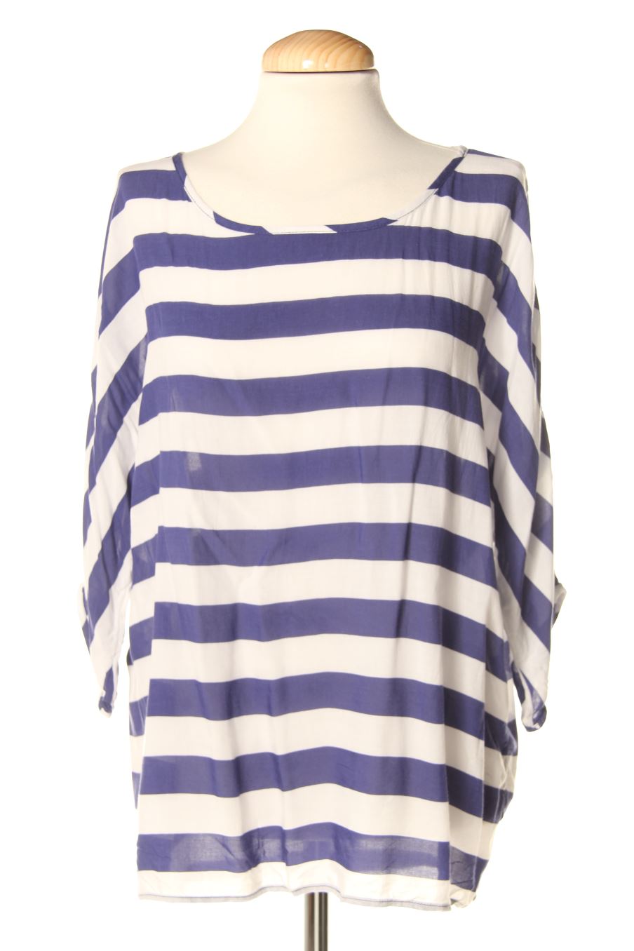 Kurzärmelige Bluse von Zara Größe M, Farbe Gestreift, für