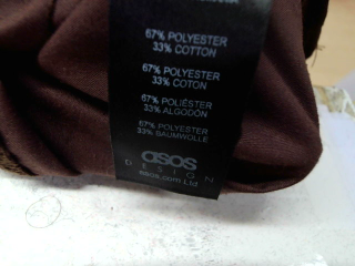 Einfaches Kleid von ASOS Größe 36, Farbe Braun, für