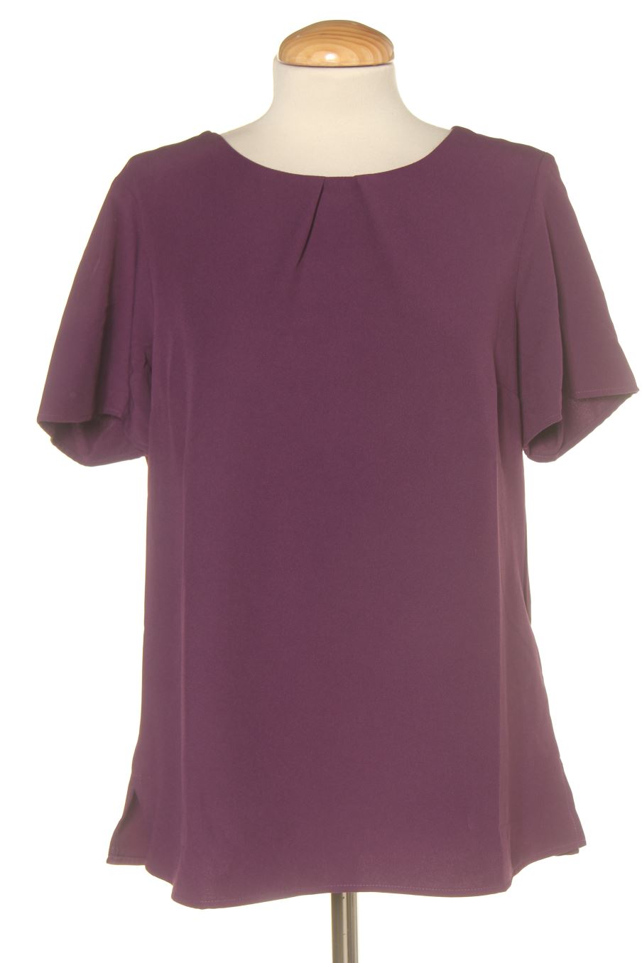 Blouse à manches courtes Vortex Designs de la taille XS, de couleur pourpre