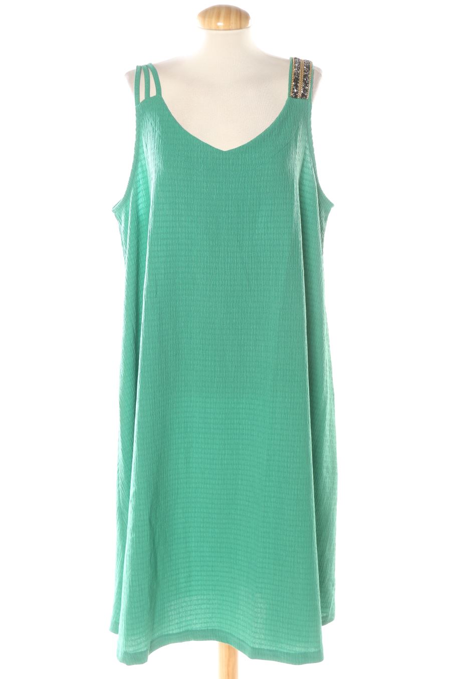 Einfaches Kleid von Vetistyle Größe XXL, Farbe Grün, für
