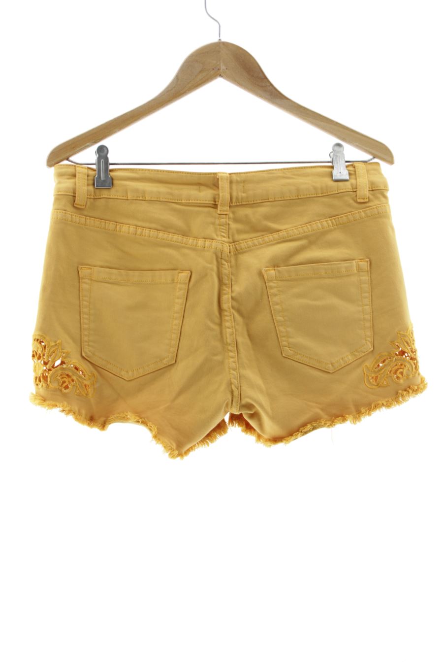 Shorts Etam de la taille 42, de couleur moutarde de denim