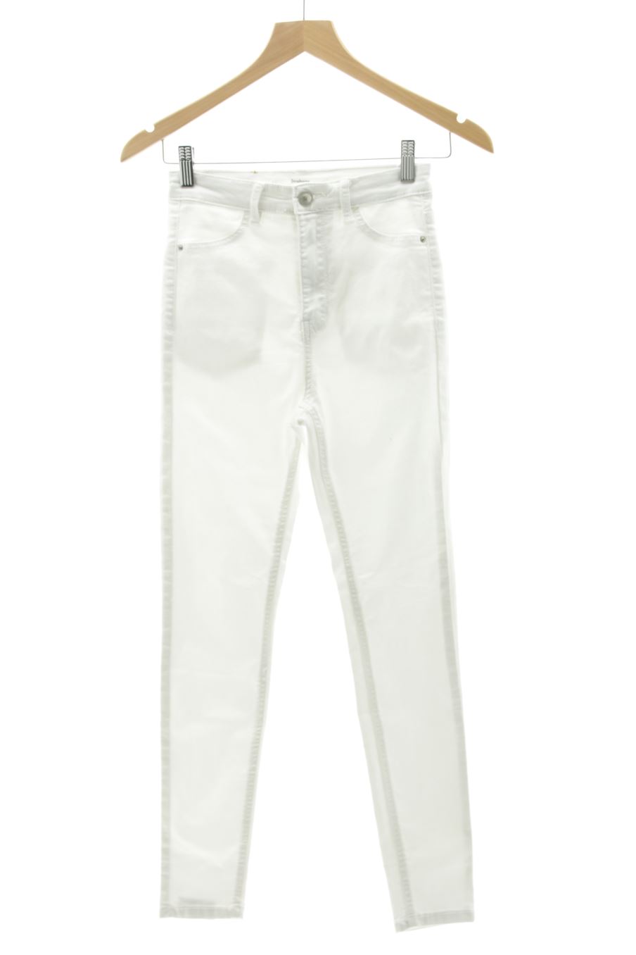 Jeans Stradivarius de la taille 36, de couleur blanc de denim