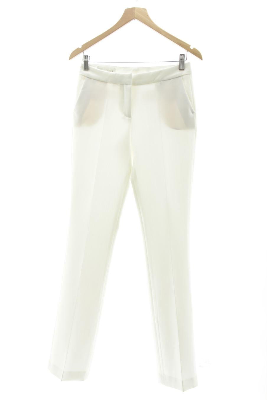 Pantaloni de Zara de la talla XS, de color bianco