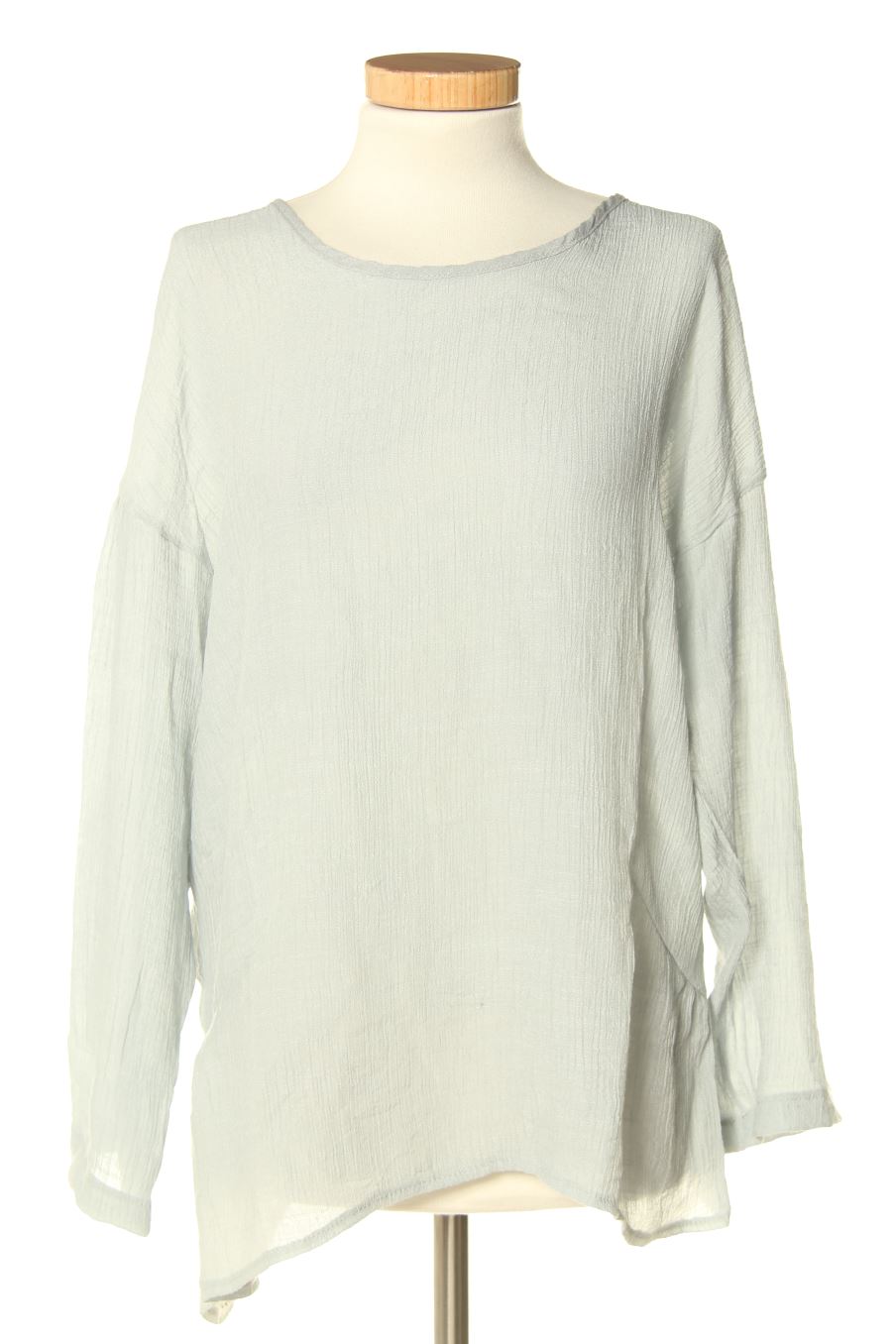 Blouse à manches longues Miss Look de la taille M, de couleur gris
