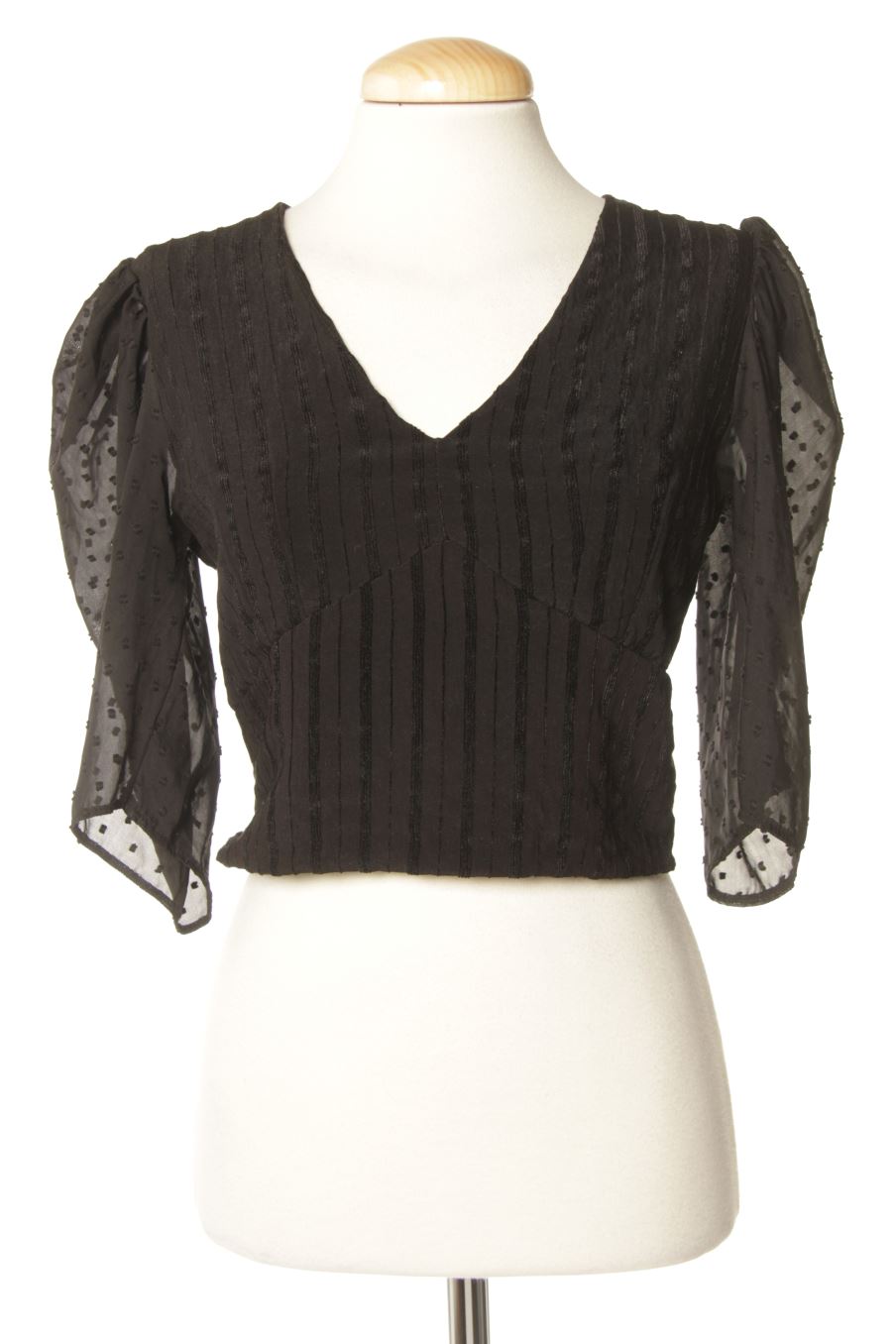 Blusa de manga larga de PERCENTIL de la talla M, de color negro