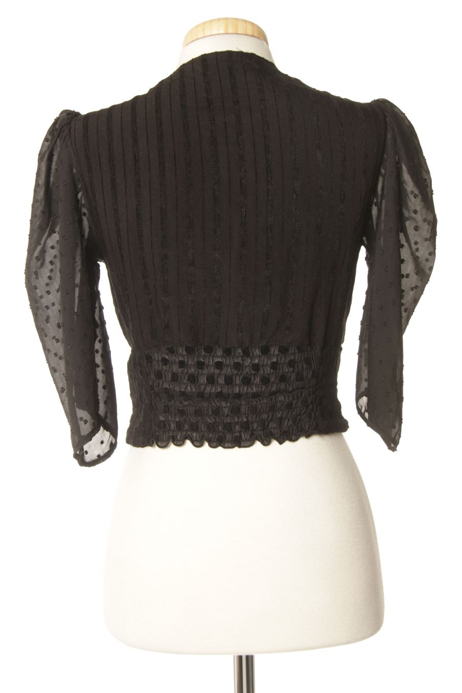 Blusa de manga larga de PERCENTIL de la talla M, de color negro