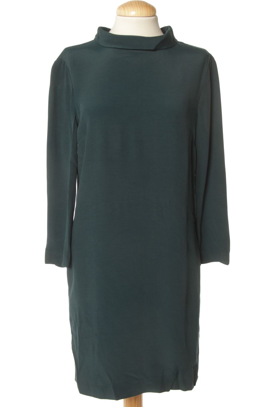 Vestido casual de Massimo Dutti de la talla 38, de color verde