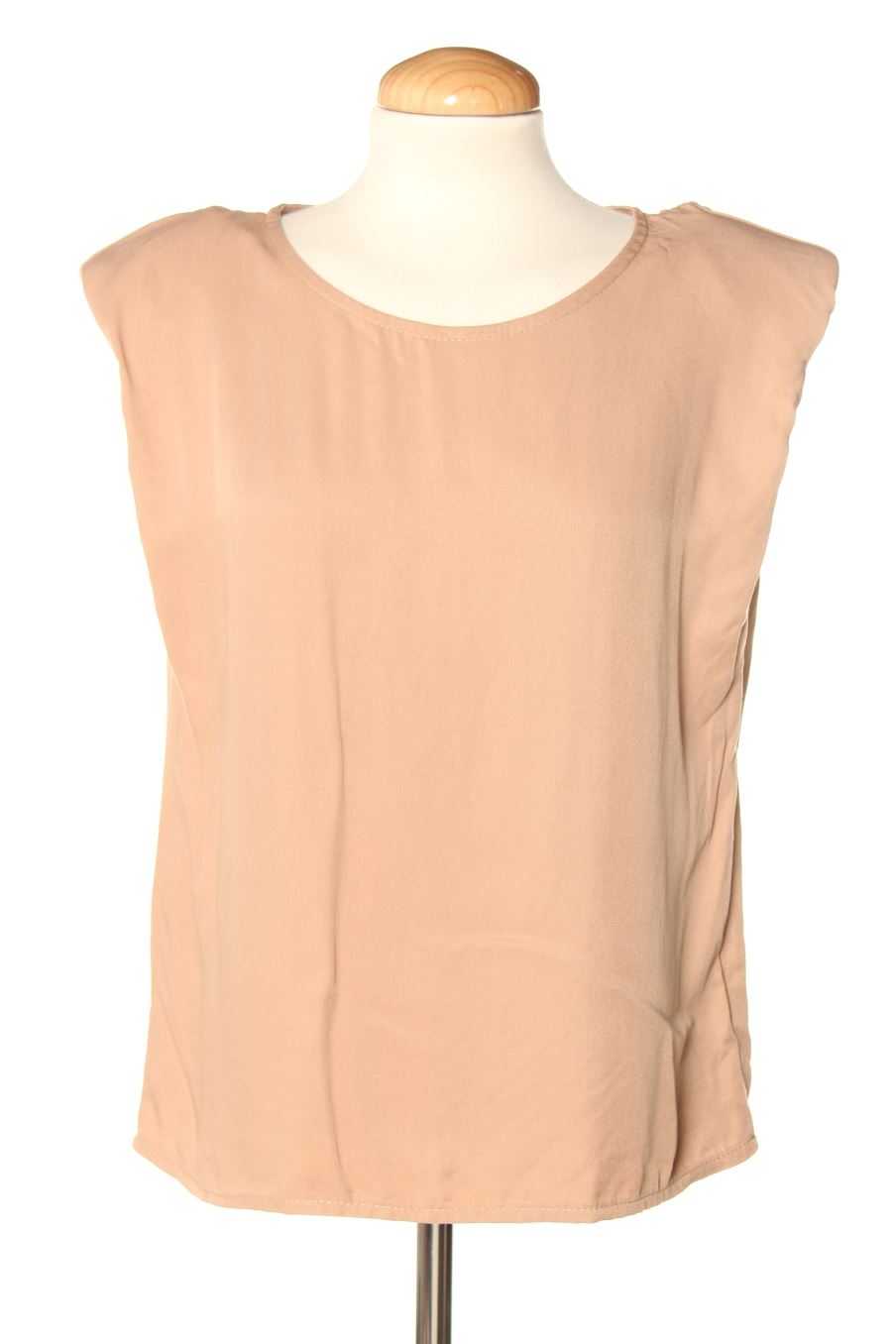 Blouse à manches courtes Made in italy de la taille M, de couleur marron
