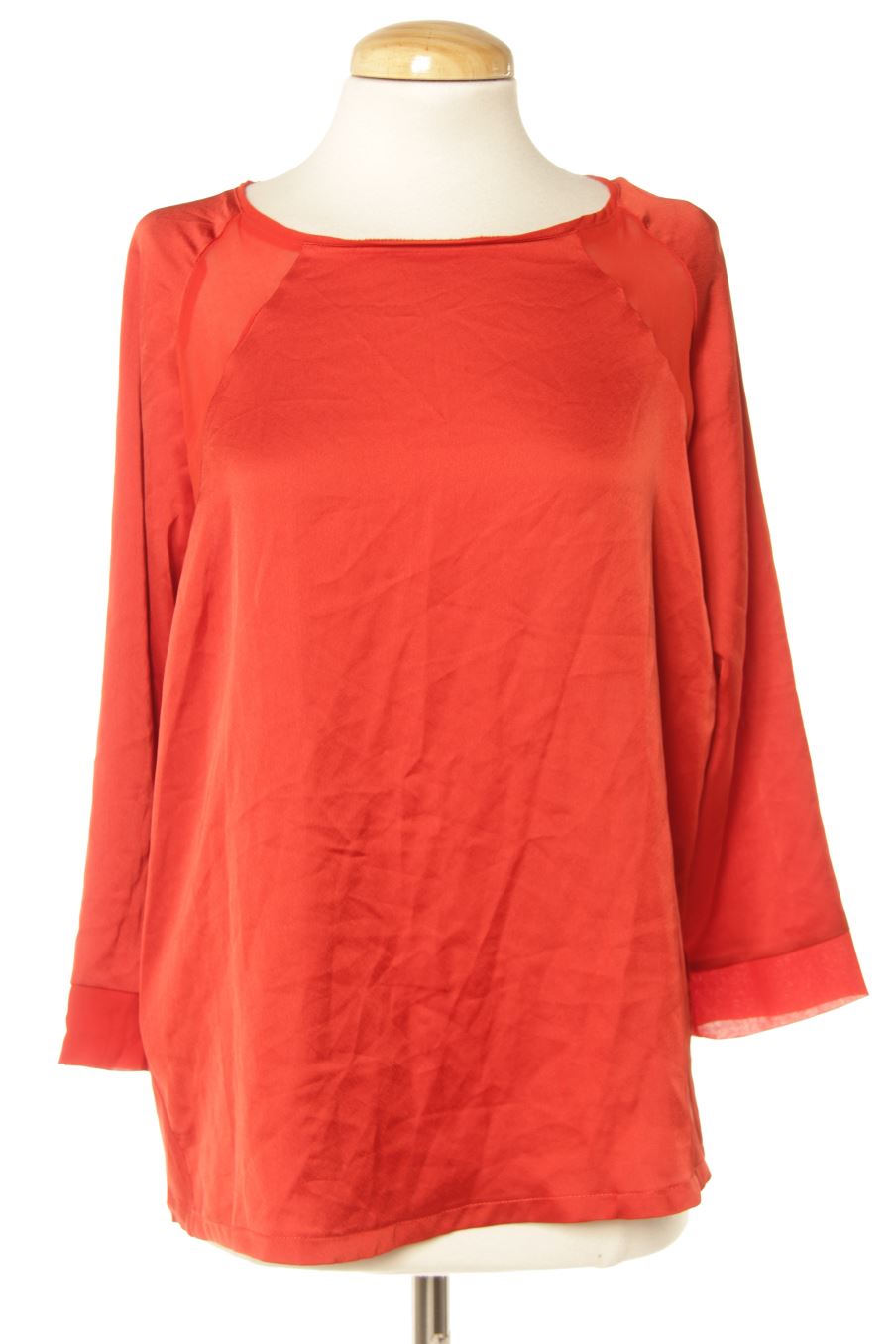 Blusa de manga larga de Mango de la talla S, de color naranja