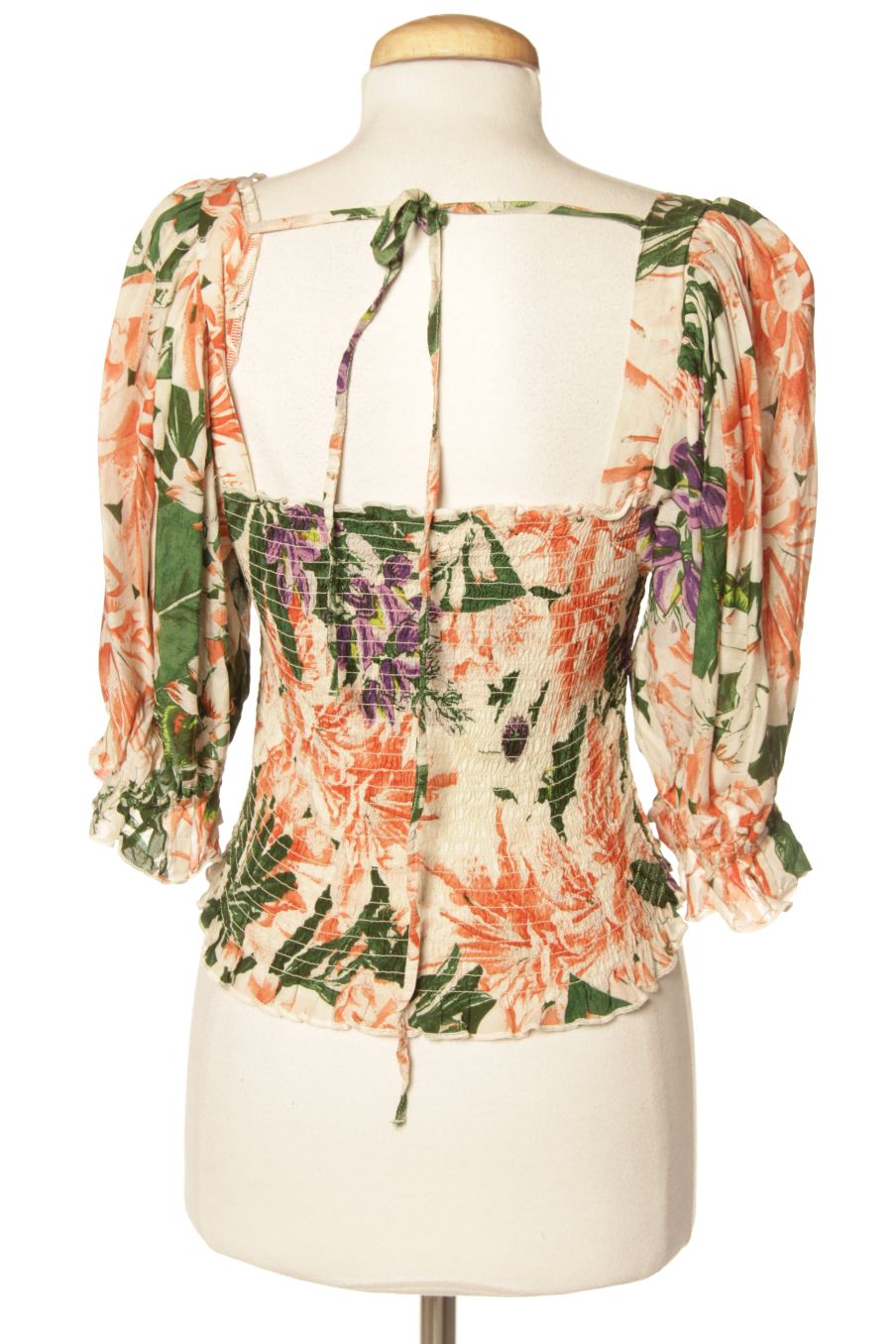 Blouse à manches courtes H&M de la taille S, de couleur fleurs