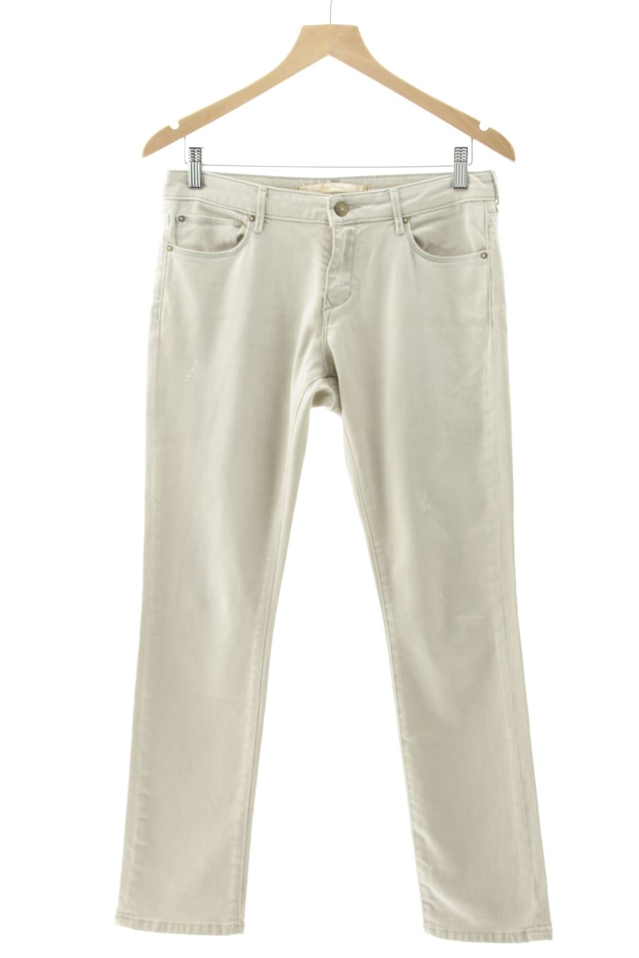 Pantalon Zara de la taille 38, de couleur beige